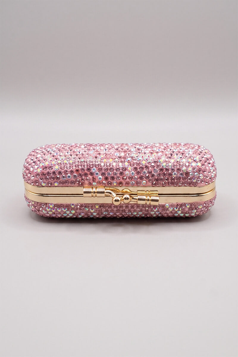 Pink Rhinestone Lipstick Holder