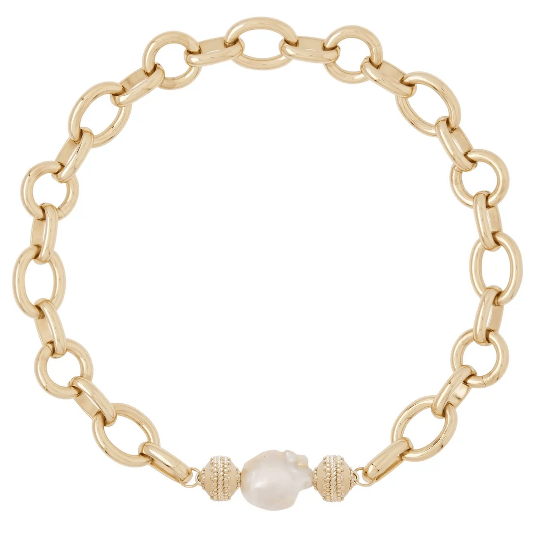 Clara Williams White Baroque Pearl Centerpiece - Mildred Hoit