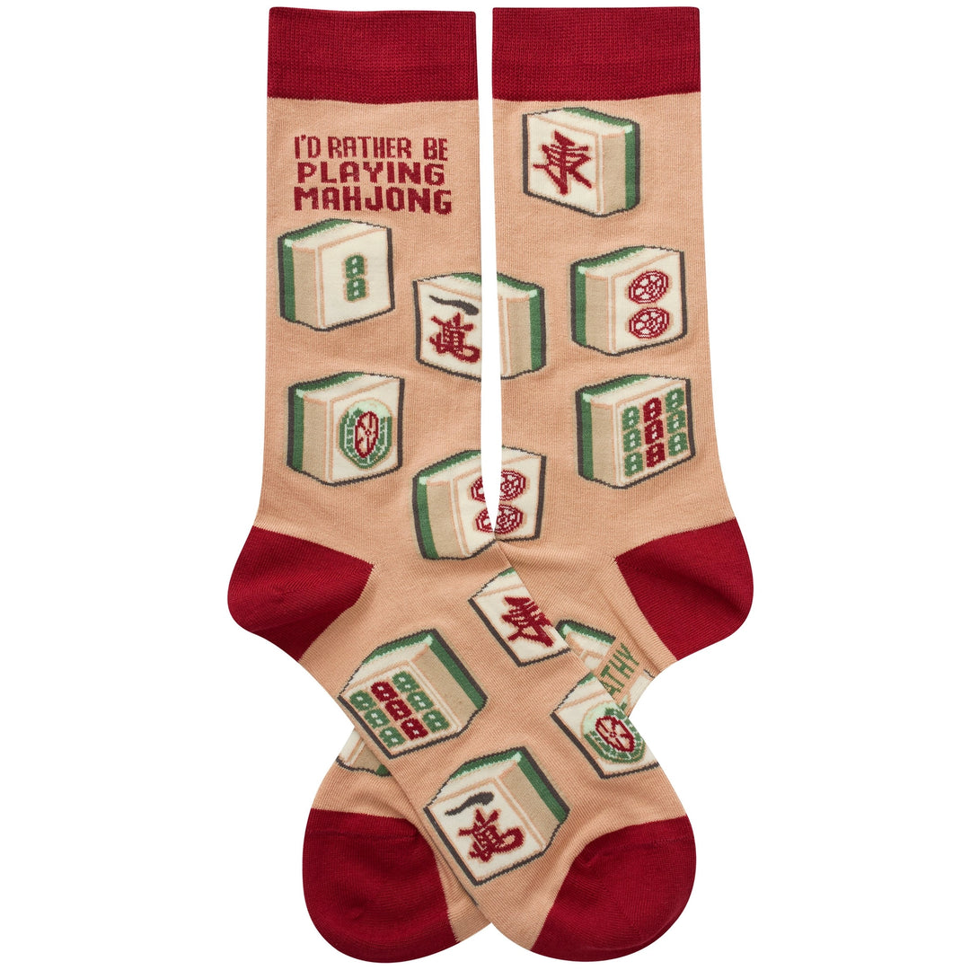 Rather Be Playing Mahjong Socks