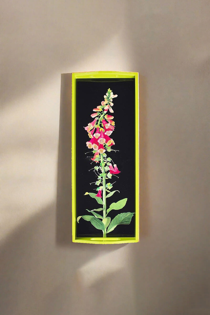 Caspari Fuchsia Foxglove Tray - Mildred Hoit