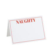 'Naughty or Nice' Reversible Place Cards