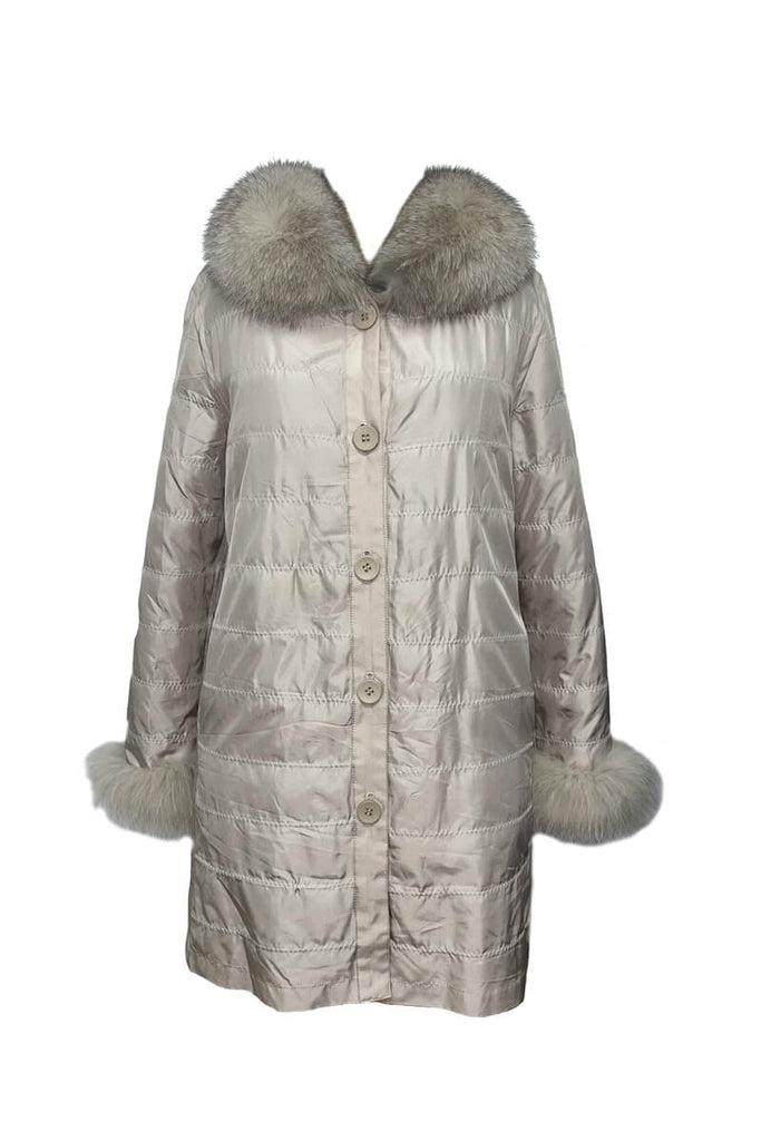 Hooded Lounger - Luxury Faux Fur in Birch (Sold Out for Season) -  ShopperBoard