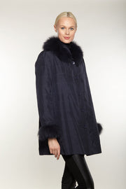 The Magic Coat - Navy available at Mildred Hoit in Palm Beach.