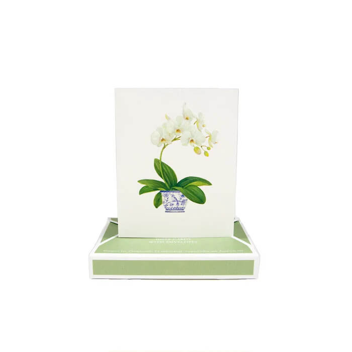 Caspari Orchid Correspondence Cards