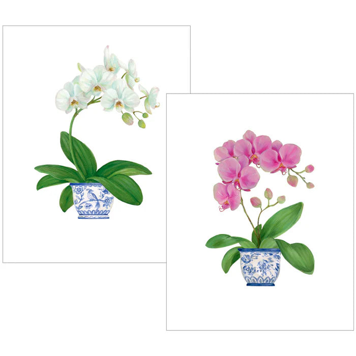 Caspari Orchid Correspondence Cards