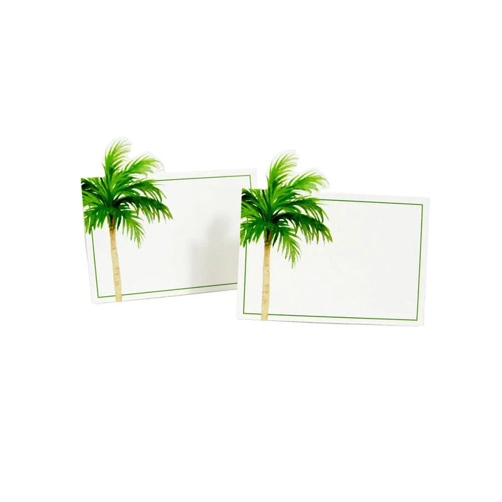 Caspari Die-Cut Painted Palm Tree Place Cards