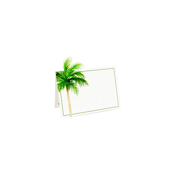 Caspari Die-Cut Painted Palm Tree Place Cards