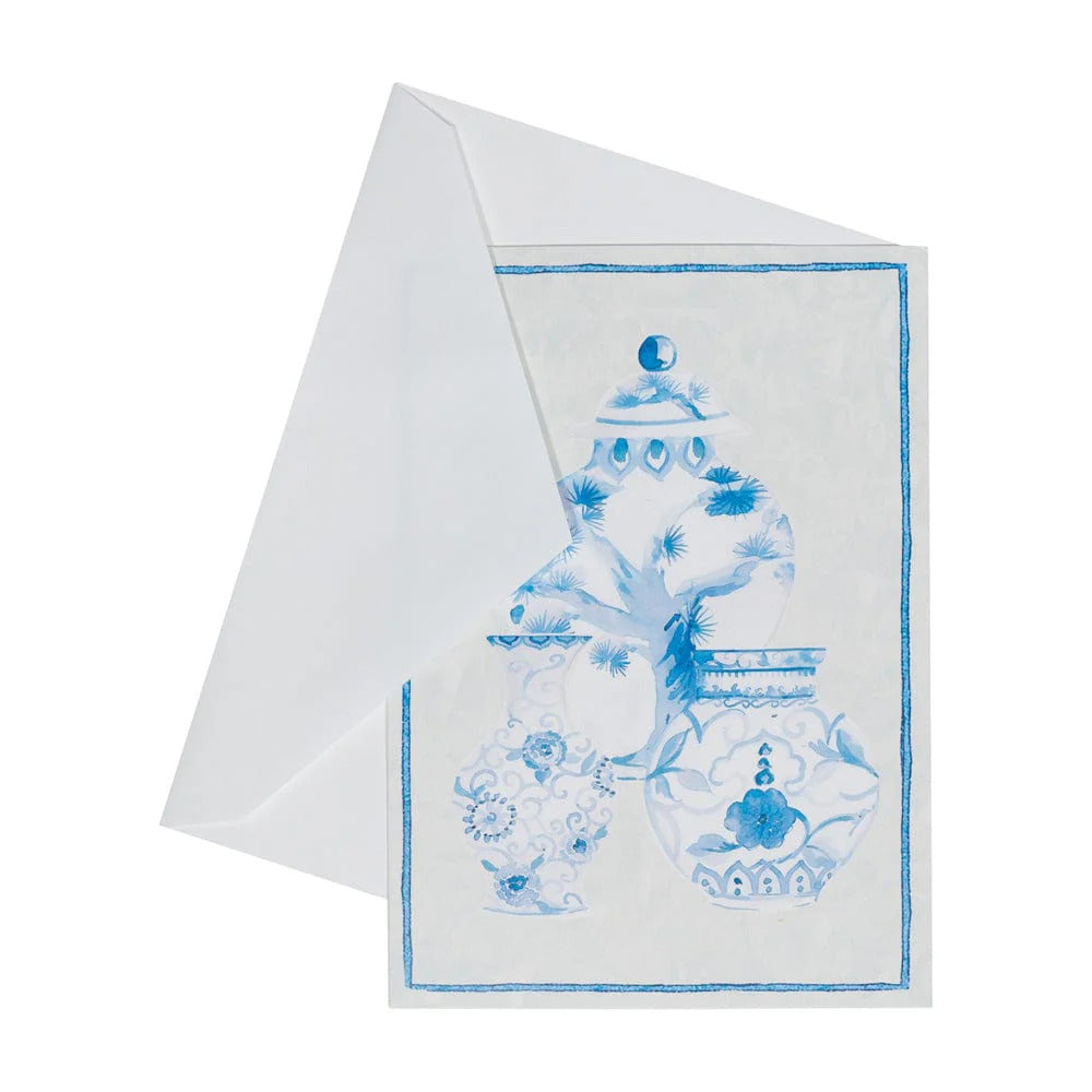 Caspari Glazed Porcelain Boxed Note Cards