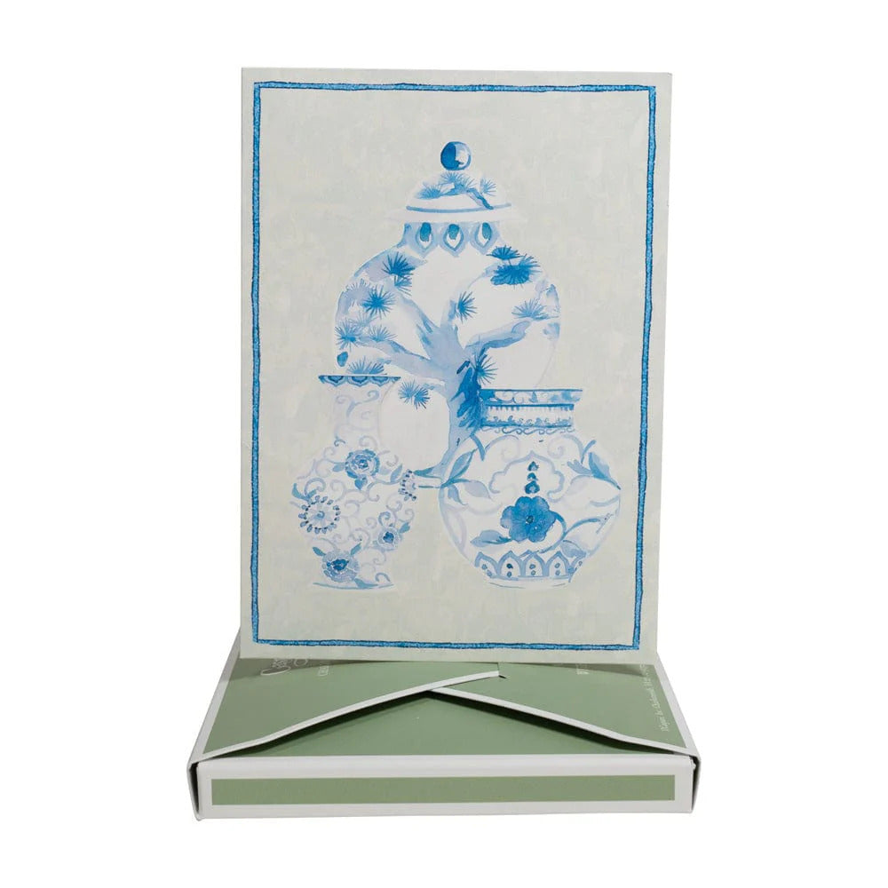 Caspari Glazed Porcelain Boxed Note Cards