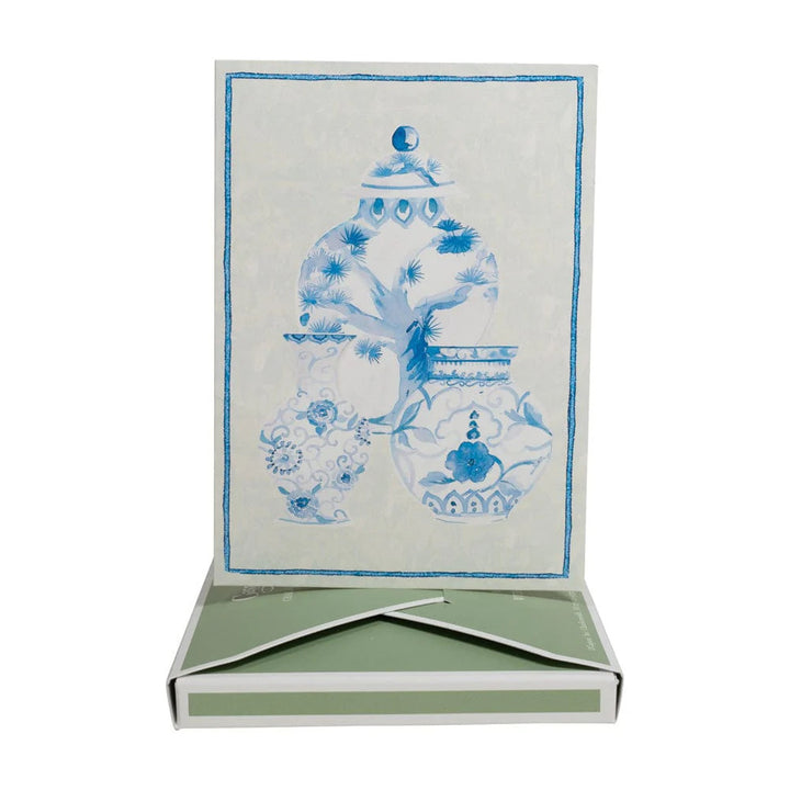 Caspari Glazed Porcelain Boxed Note Cards