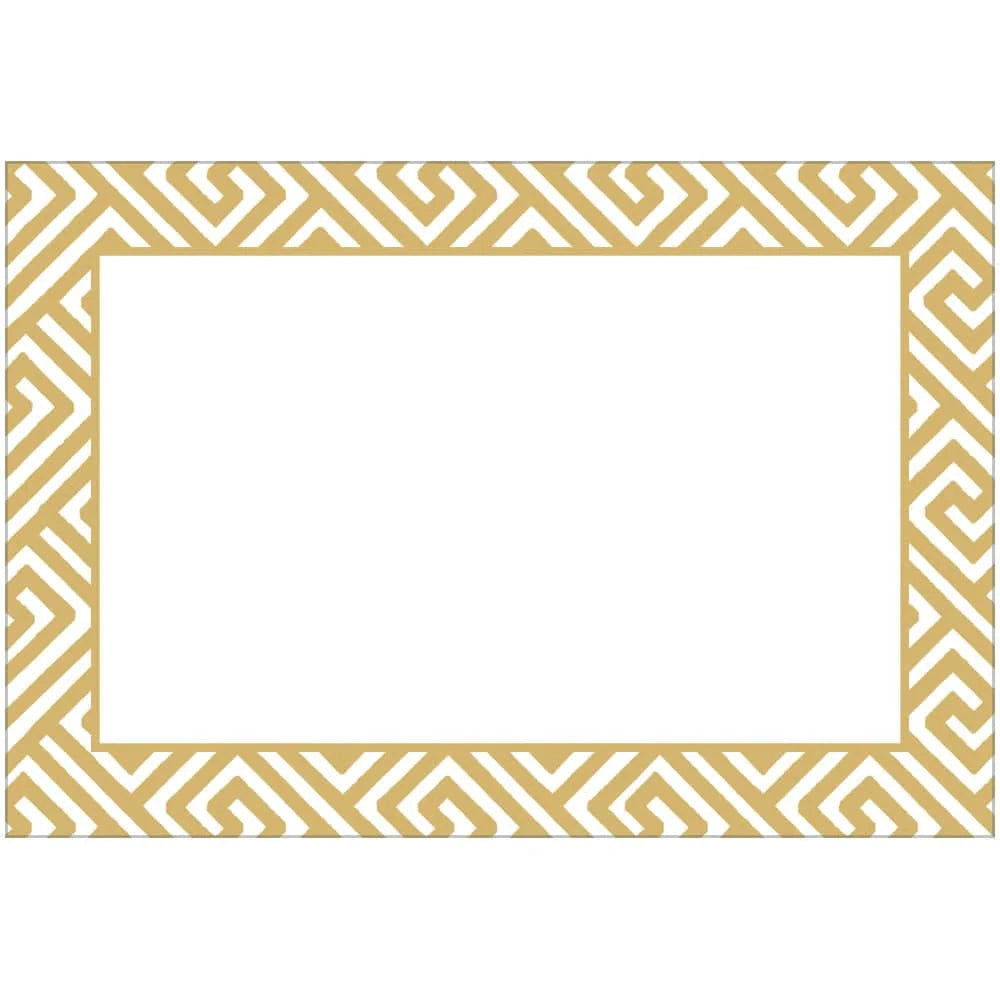 Caspari Gold Fretwork Foil Place Cards