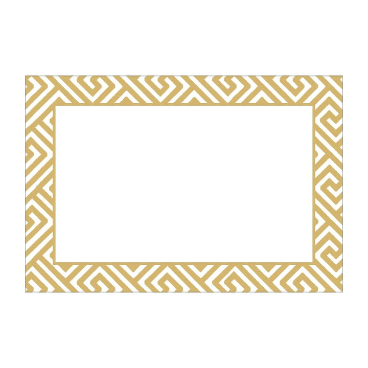 Caspari Gold Fretwork Foil Place Cards