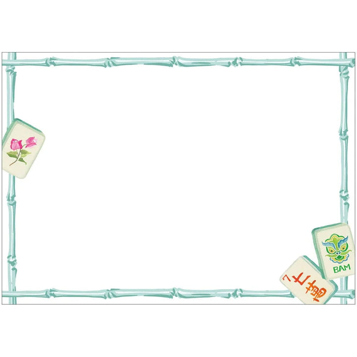 Caspari Mahjong Correspondence Cards - Mildred Hoit