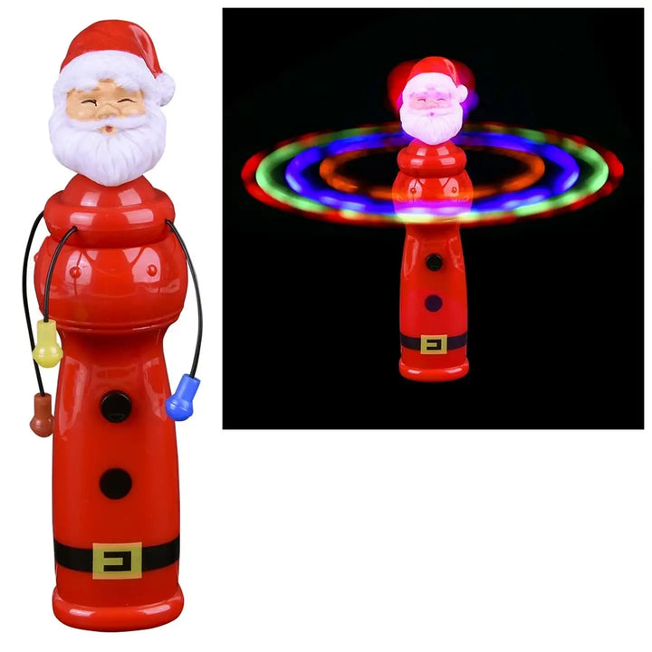 Light Up Santa Spinning Kids Toy