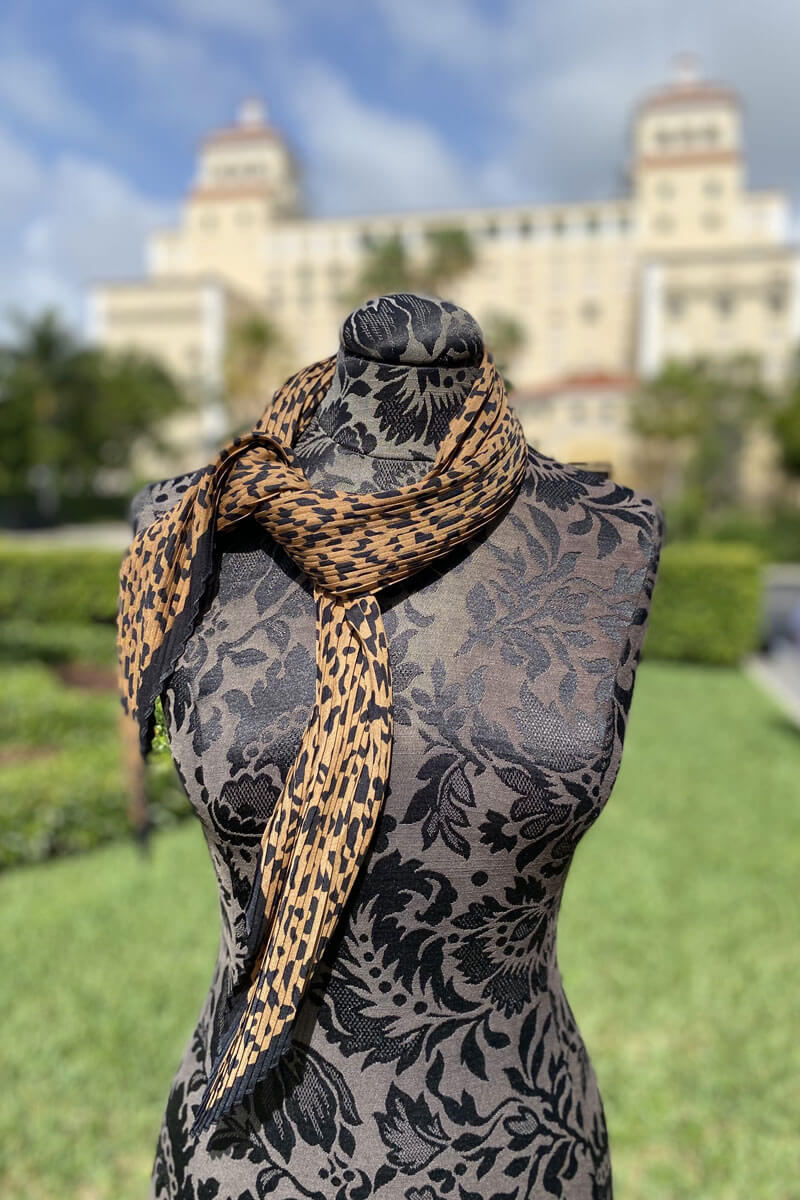 Leopard Silk Scarf - Mildred Hoit