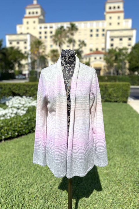 Alashan Ombre Stripe Cashmere Duster available at Mildred Hoit in Palm Beach.