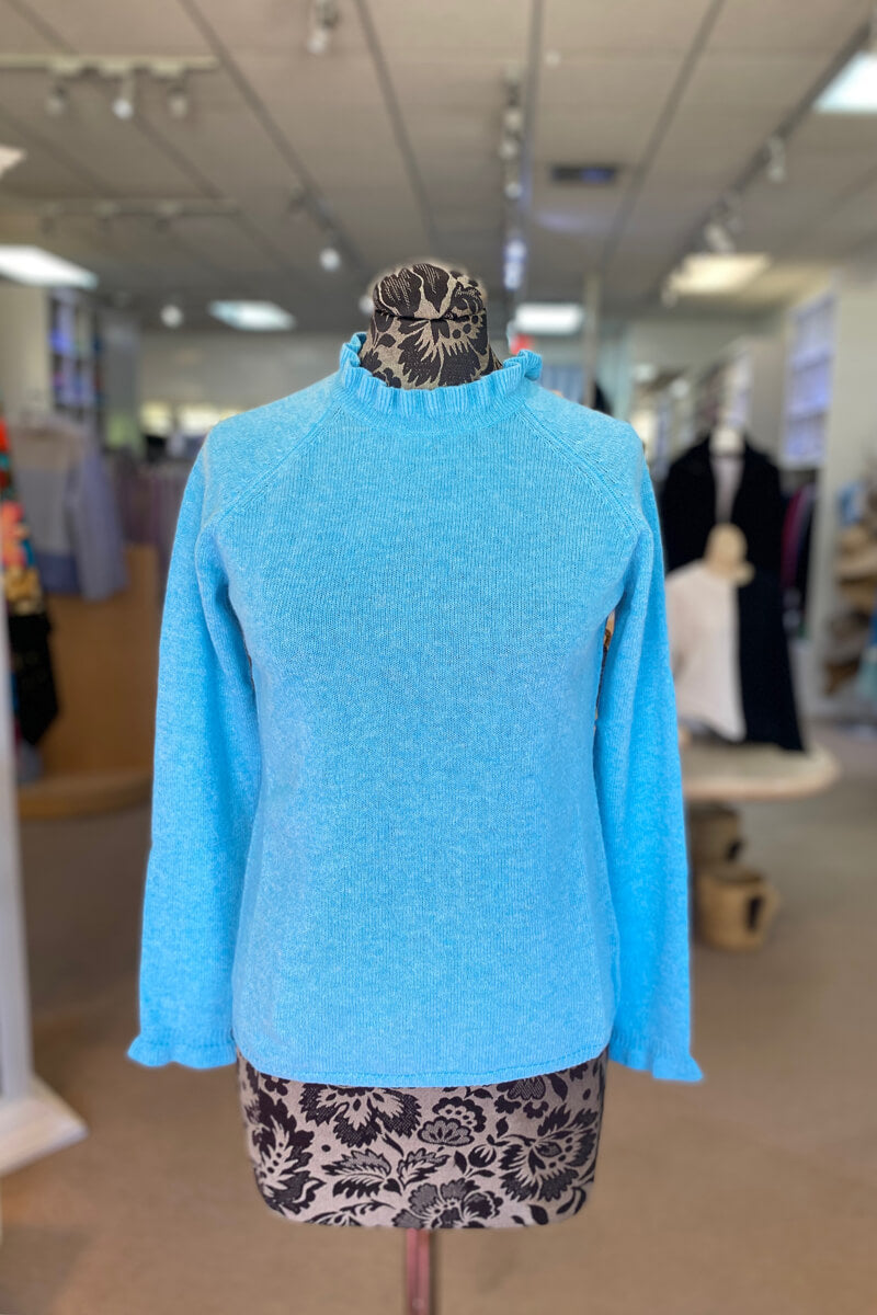 Cashmere Grace Sweater in Bahama Breeze - Mildred Hoit