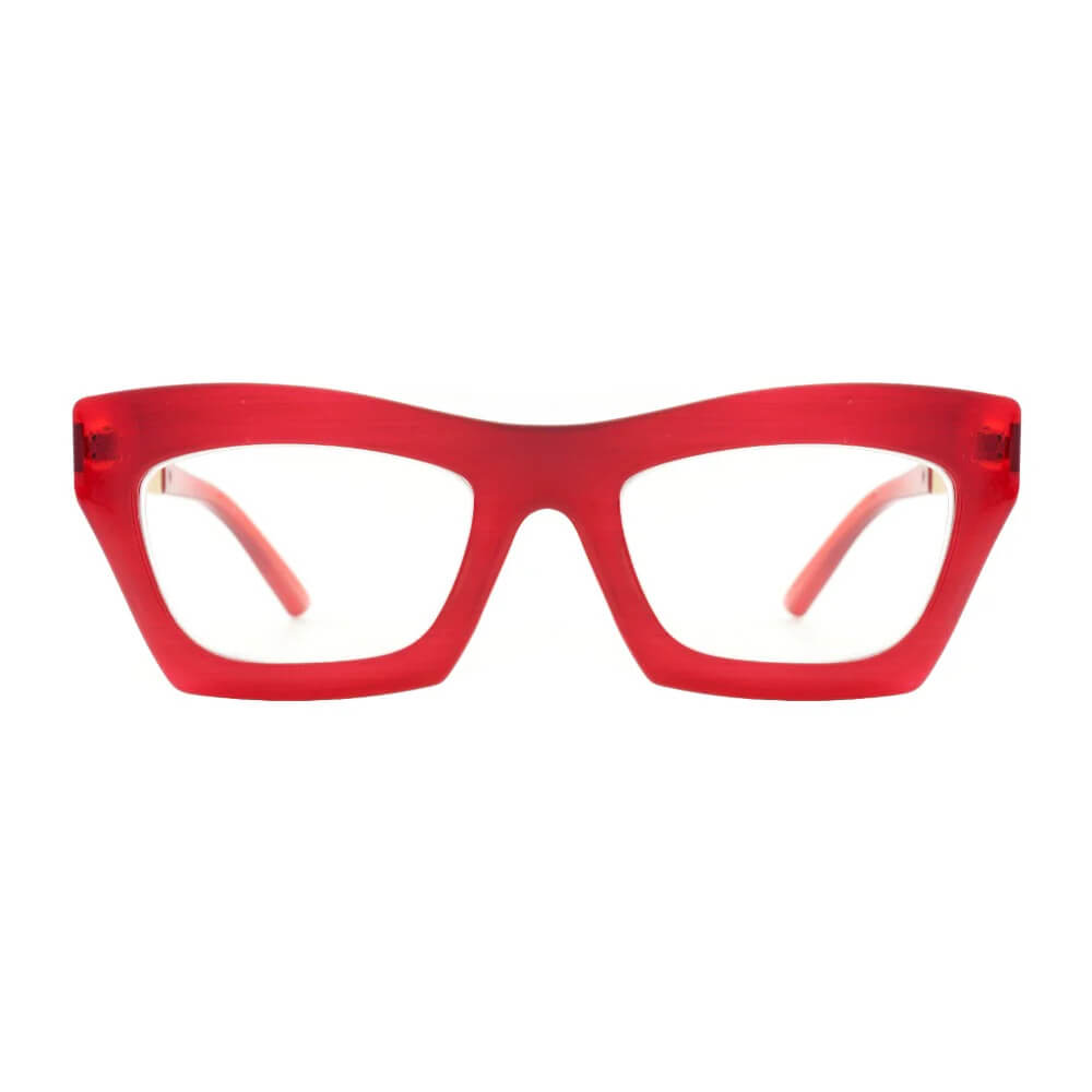 Alexa Blue Light Readers in Red with Gold