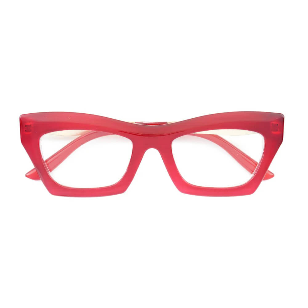 Alexa Blue Light Readers in Red with Gold