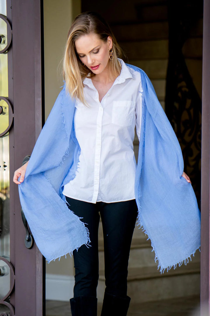 Alta Shawl in Periwinkle