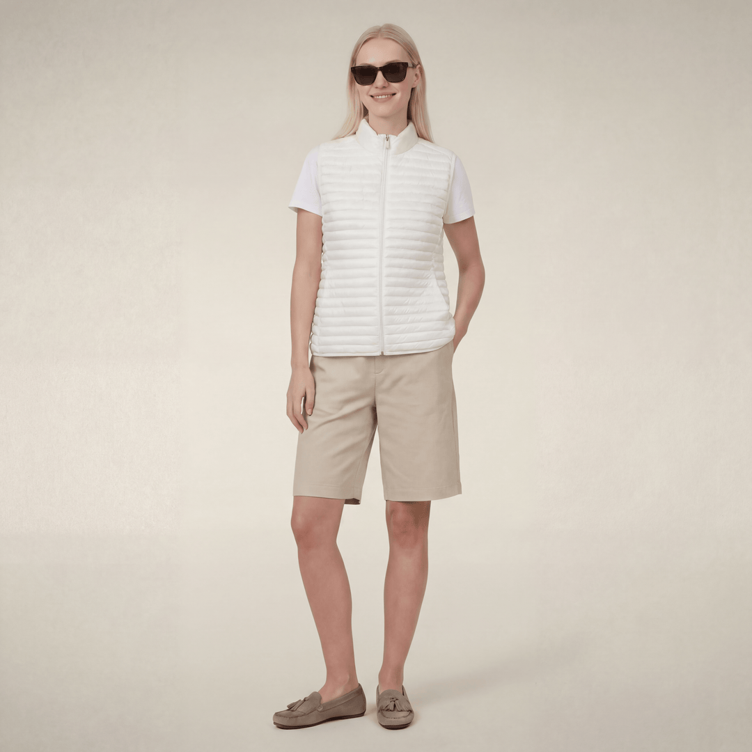 Save The Duck Arabella Vest in White - Mildred Hoit