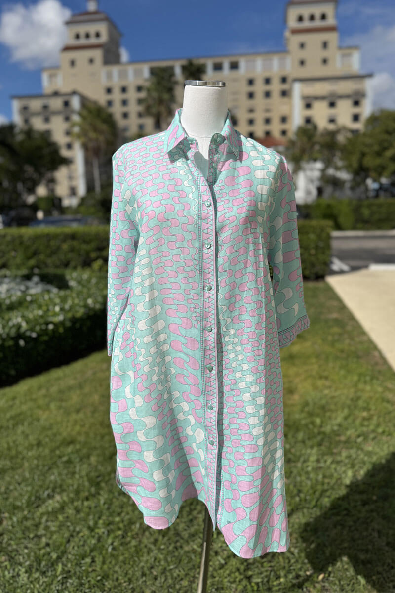 Averardo Bessi Linen Dress in Gallery 048 available at Mildred Hoit in Palm Beach.