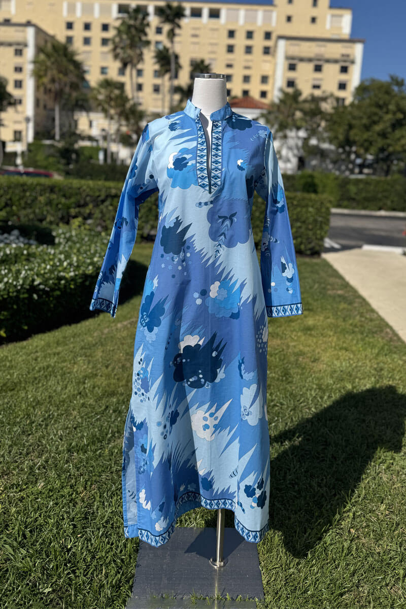 Averardo Bessi Cotton Maxi Dress in Drop 010 available at Mildred Hoit in Palm Beach.