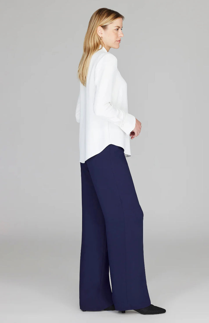 Emmelle Luxurious Crepe Tailored Button Down Blouse