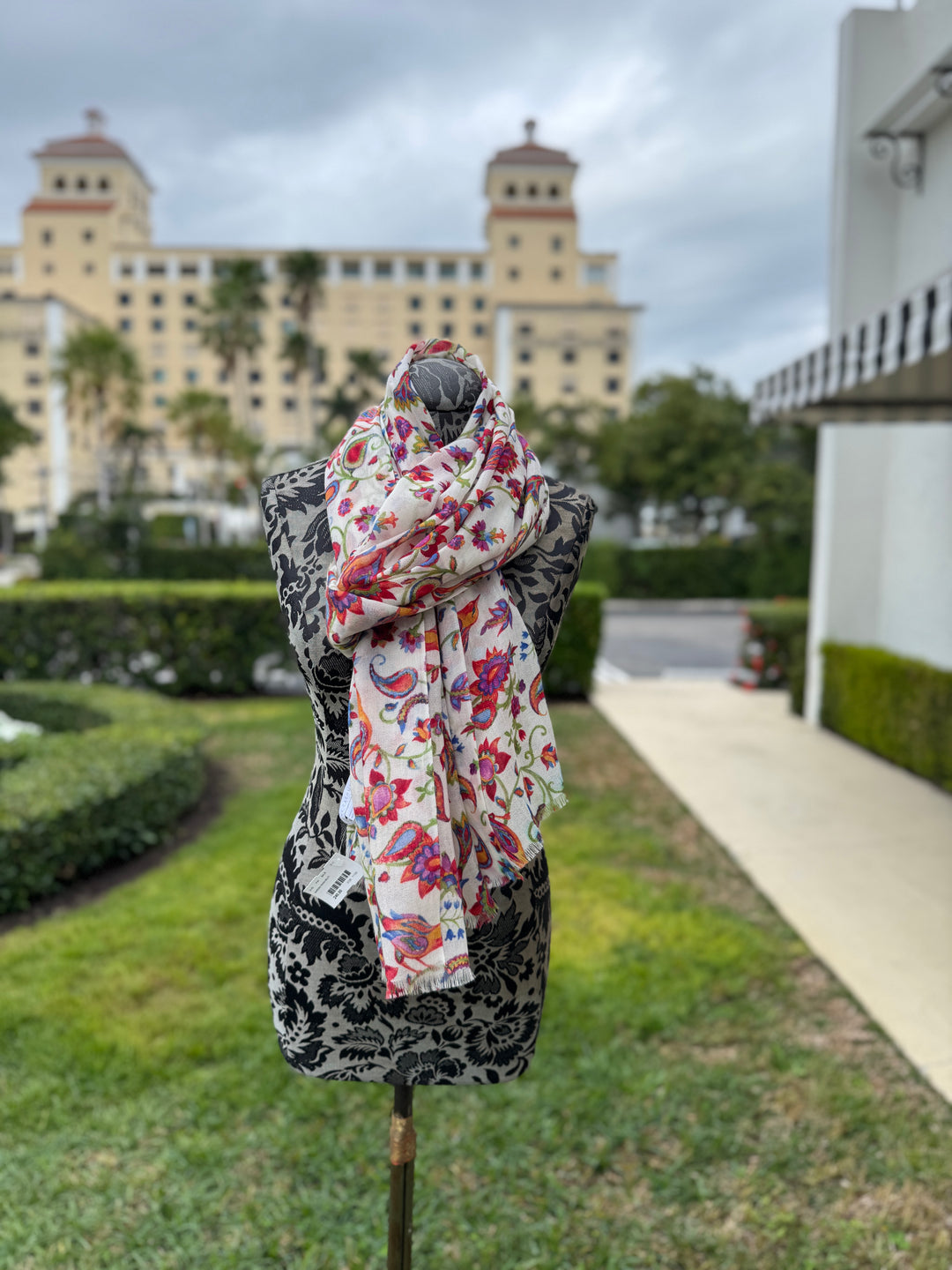 Garden Song Shawl in Multi - Mildred Hoit