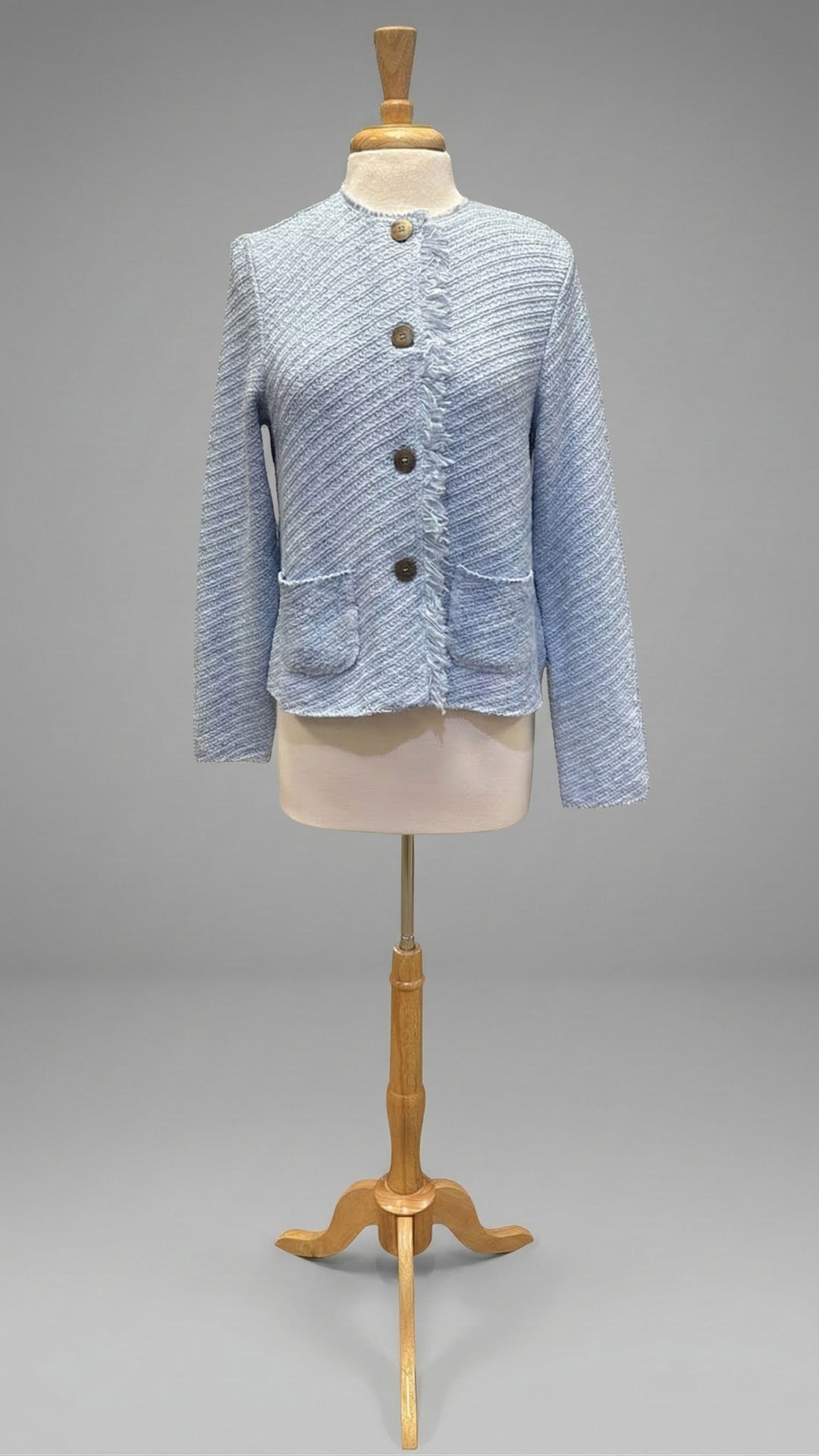 Base Knit Stitch Jacket in BW/3400B/426 - Mildred Hoit