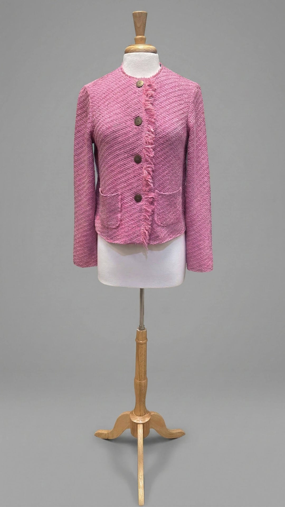 Base Knit Stitch Jacket in BW/3400B/433 - Mildred Hoit