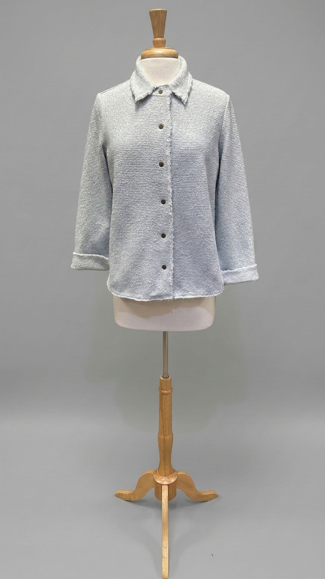 Base Knit Stitch Shirt in BW/3402/322 - Mildred Hoit