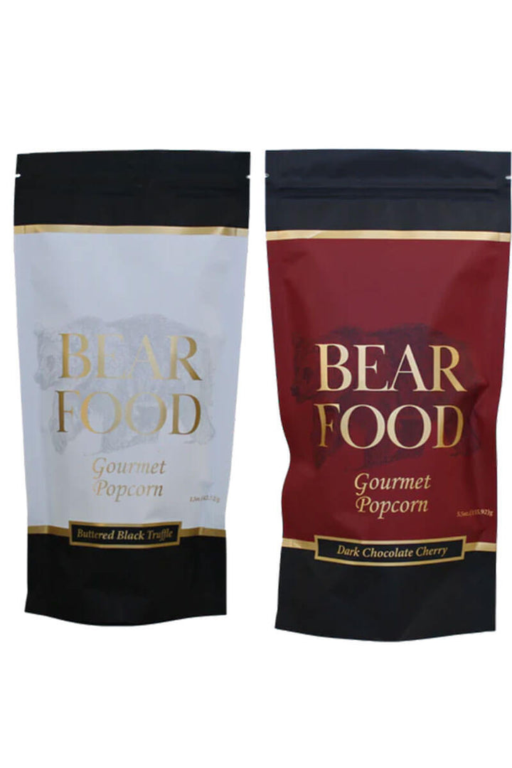 Bear Food Black Truffle and Dark Chocolate Cherry Popcorn