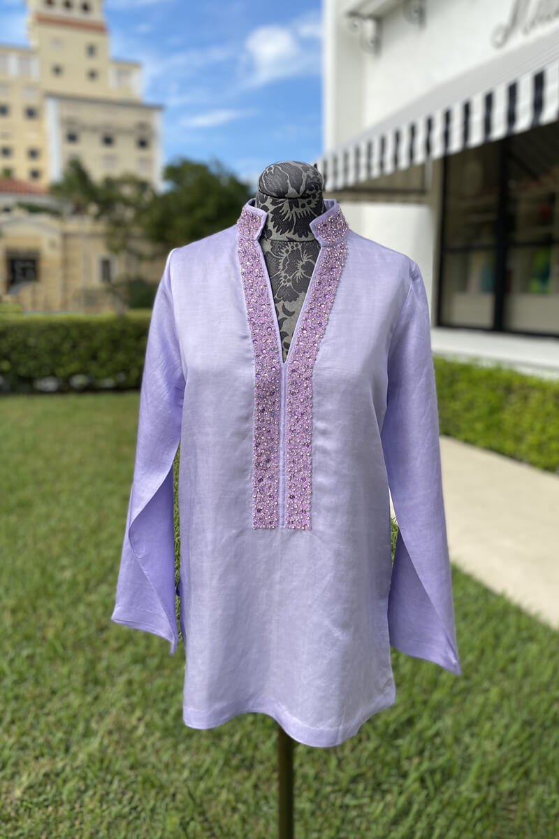 Bella Tu Kara Tunic in Lilac - Mildred Hoit