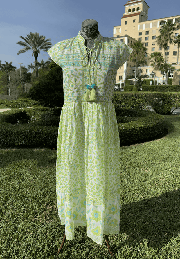 Bella Tu Fiona Dress in Green available at Mildred Hoit