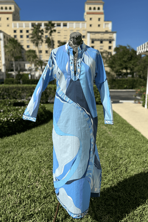 Averardo Bessi Cotton Maxi Dress in Motivo 003