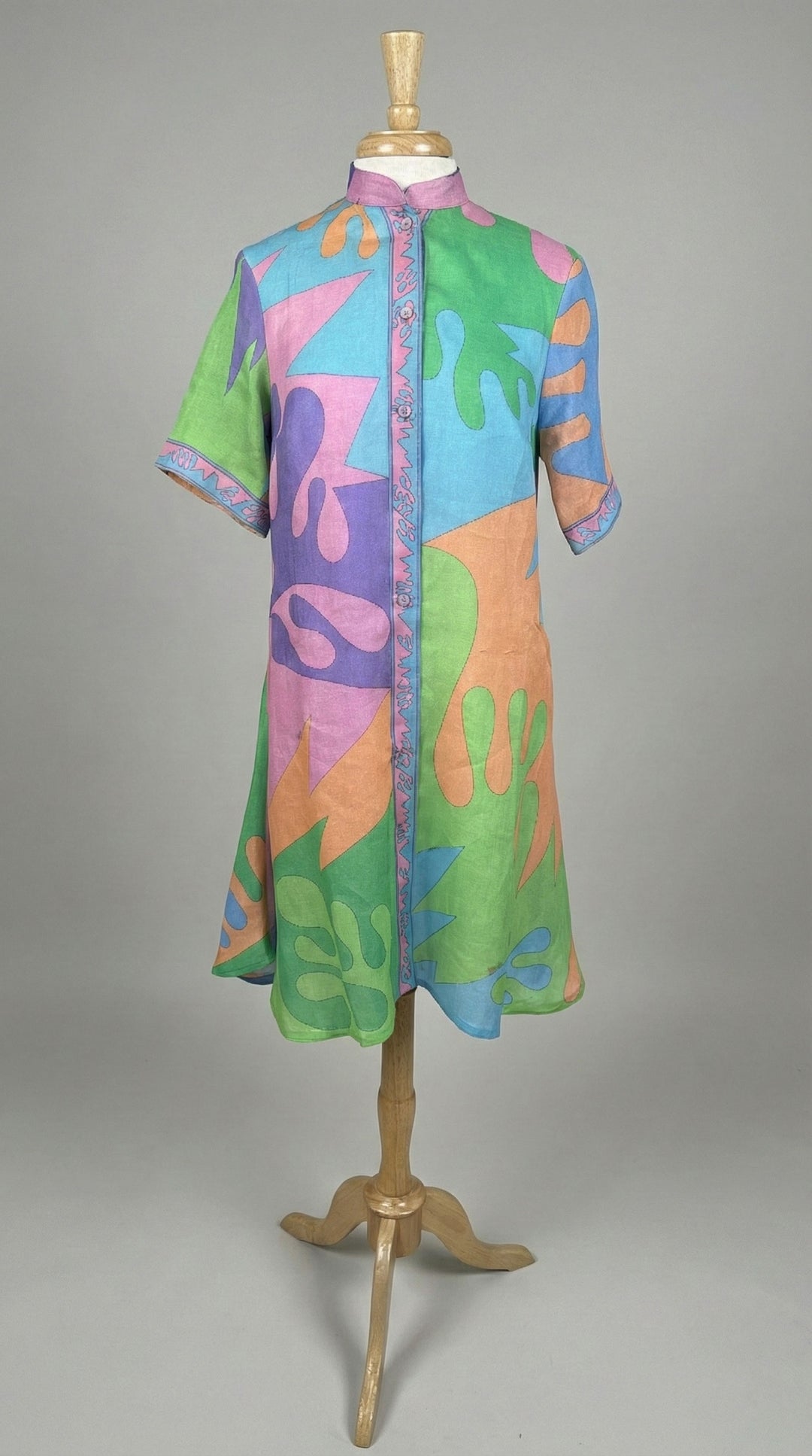 Averardo Bessi Linen Dress in Fenice 009 - Mildred Hoit