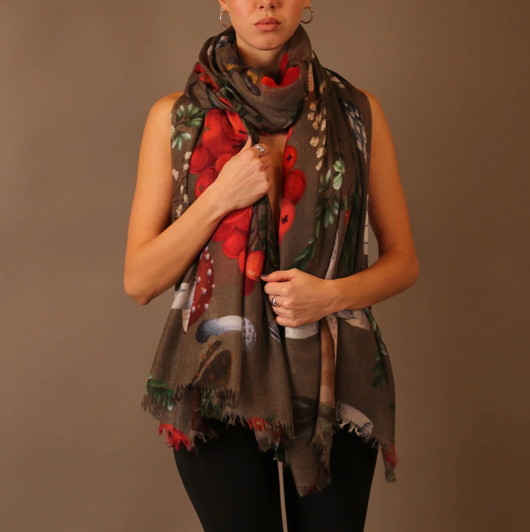 Mushroom Scarf in Taupe