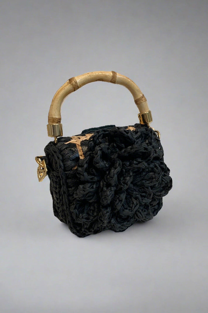 Black-Crocheted-Flower-