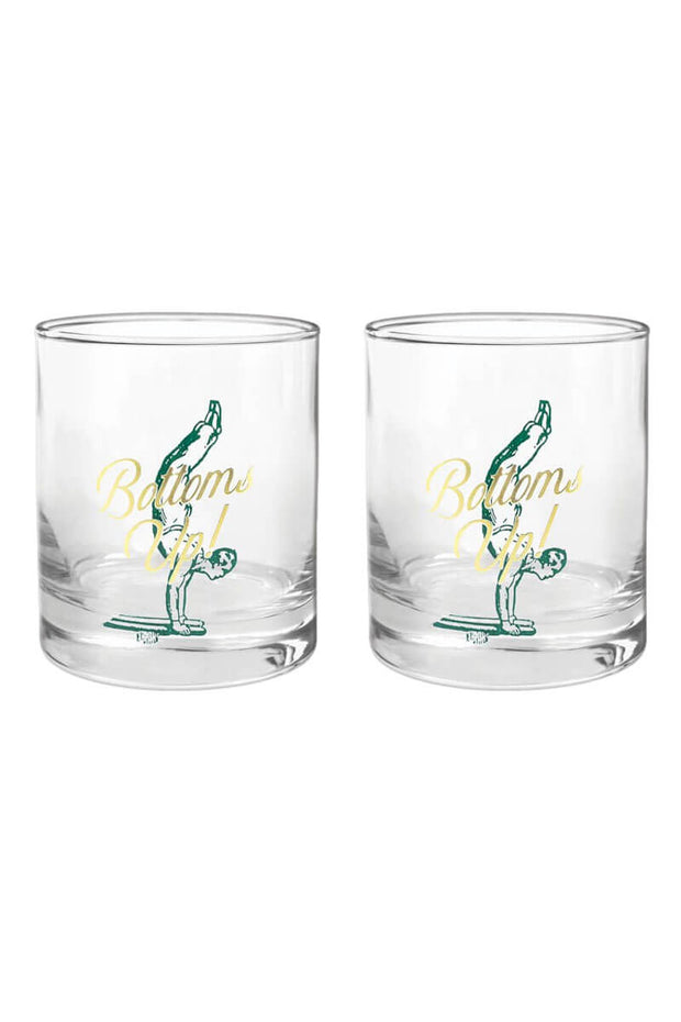 Bottoms Up Rocks Glass - Set of 2 available at Mildred Hoit in Palm Beach.