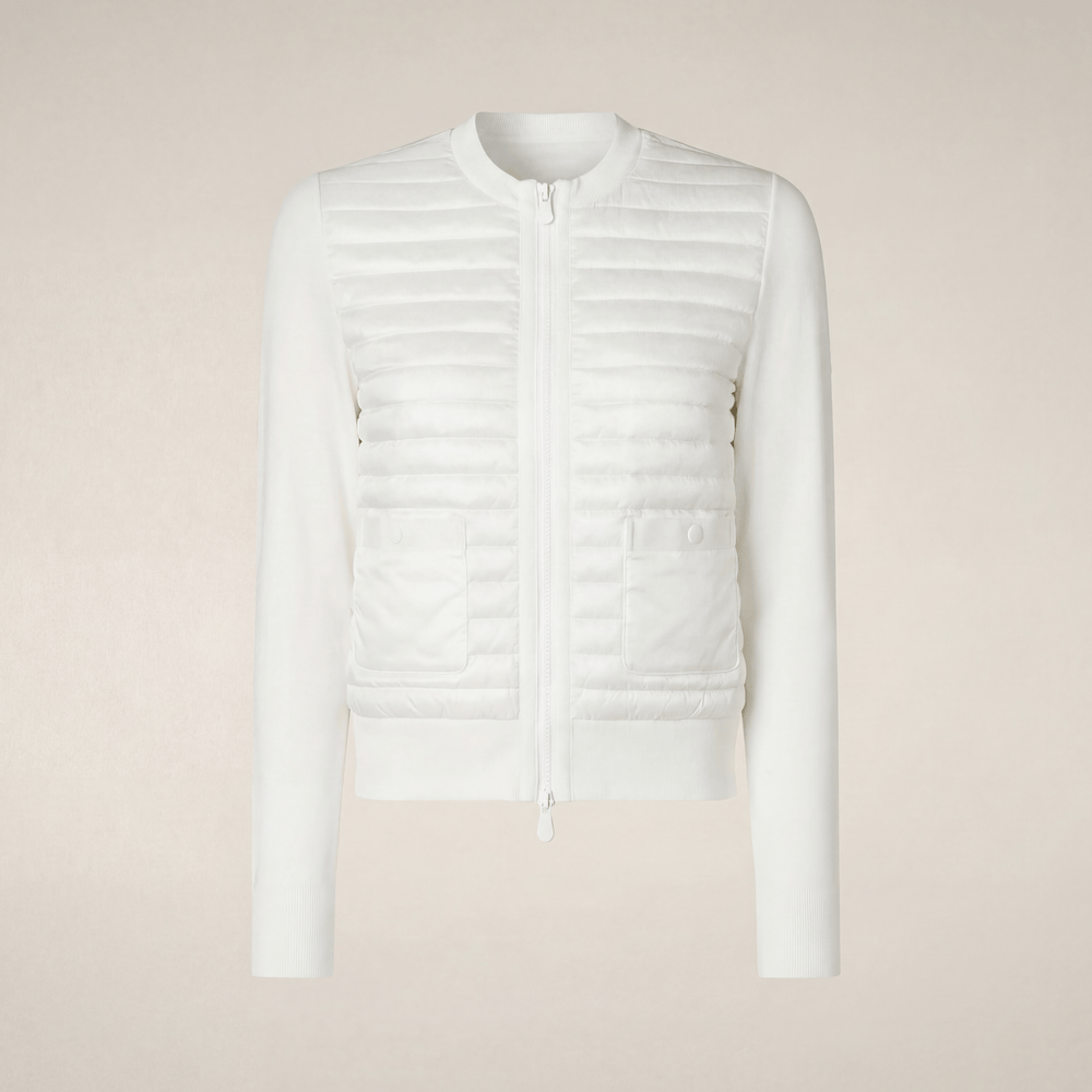 Save The Duck Briony Jacket in White - Mildred Hoit