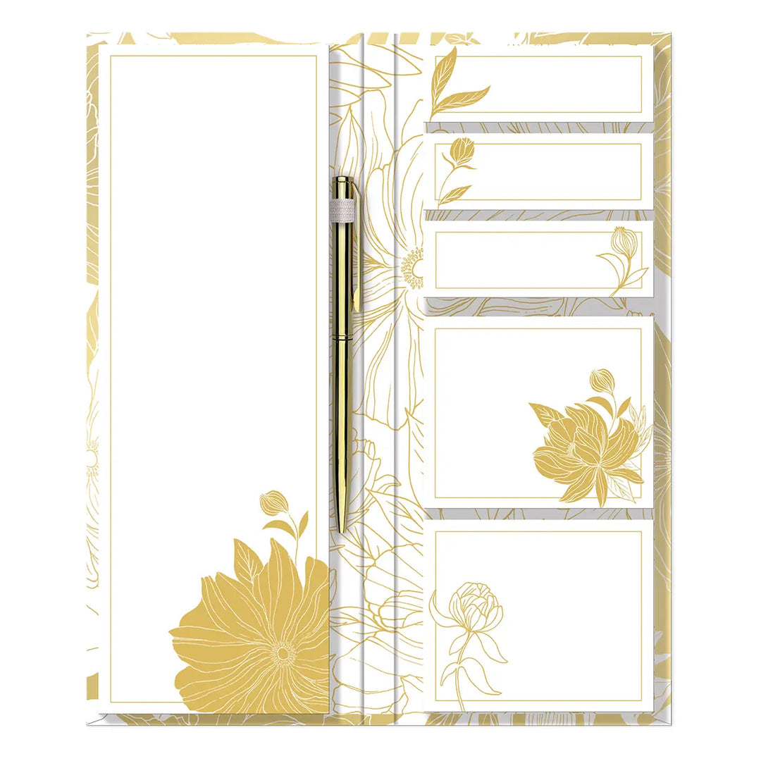 White Dahlias Bungee Folio