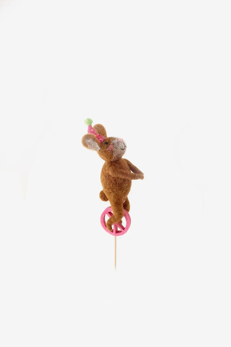 Monkey on Unicycle Cake Topper - Mildred Hoit
