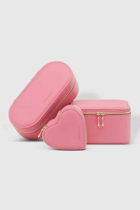 Charlee Pink Jewelry Cases available at Mildred Hoit in Palm Beach.