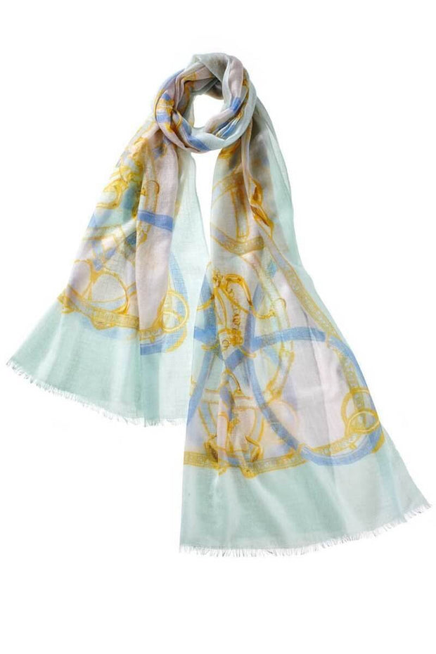 Cinta Cashmere Printed Shawl - Ice/Petal available at Mildred Hoit in Palm Beach.