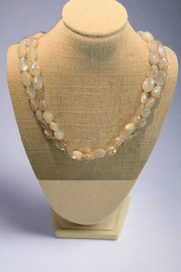 Clara Williams Faceted Moonstone Necklace
