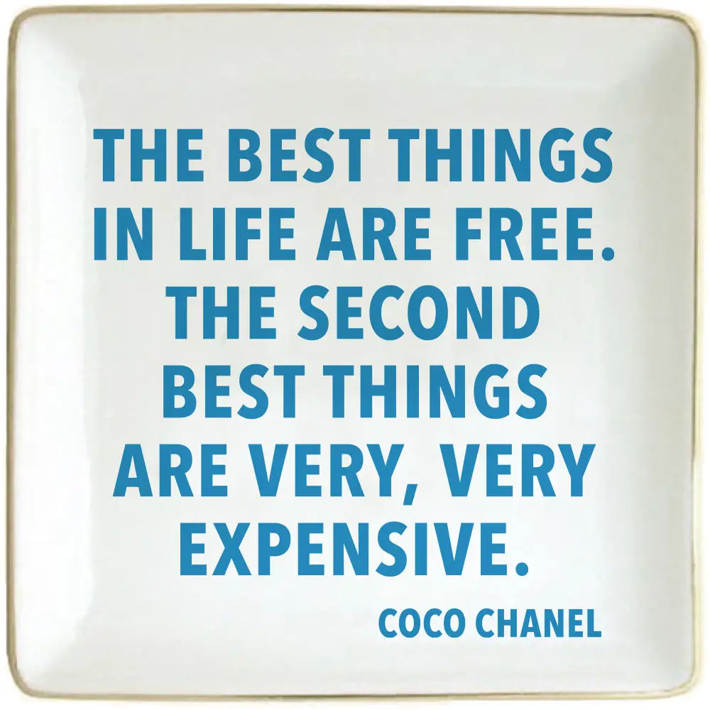 The Best Things in Life Ceramic Trinket Tray - Mildred Hoit