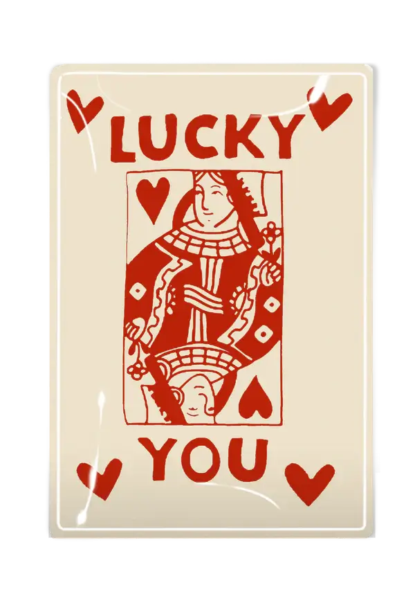 Lucky You Queen of Hearts Tray - Mildred Hoit