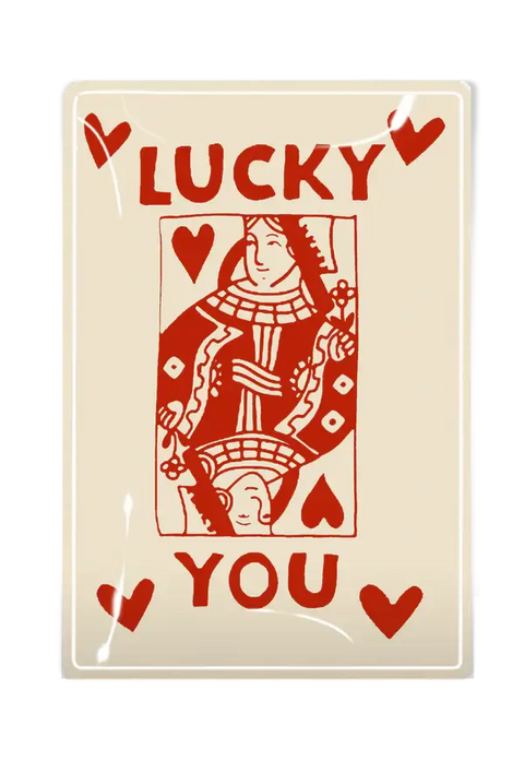 Lucky You Queen of Hearts Tray