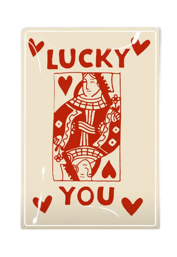 Lucky You Queen of Hearts Tray